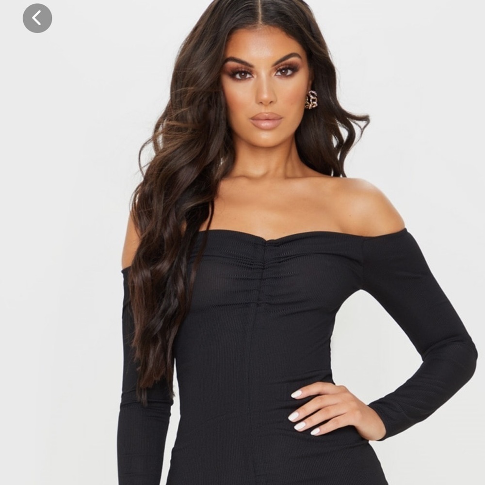 Pretty Little Thing Ruched Bodycon Dress!